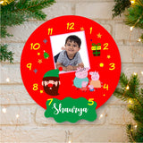 Christmas special personalised wall clock