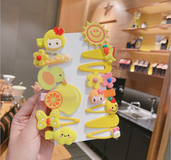 Cute Cartoon Korean Clips- 14Pcs