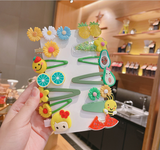 Cute Cartoon Korean Clips- 14Pcs