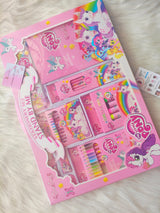 Unicorn Stationery Kit 9 items - Safe packing