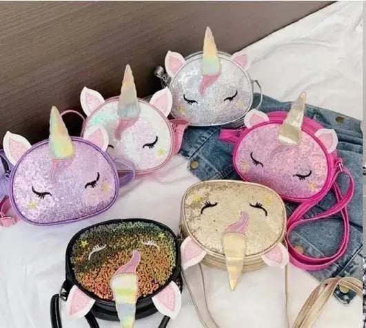 Kids Glitter Unicorn Sling Bag – Her Dream Store