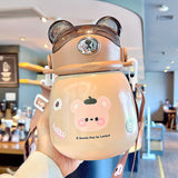 Kawaii Bear Stainless Steel Sipper Bottle