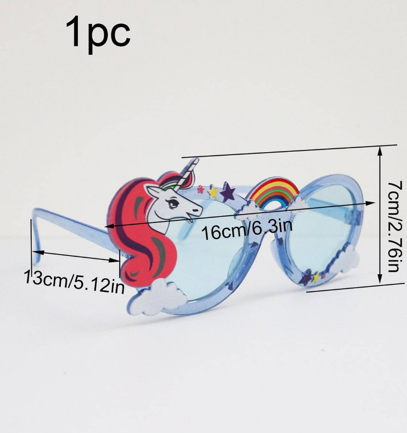 Unicorn Design Party Glasses