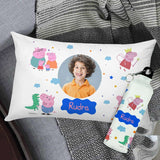 Personalised Cushion and Water Bottle