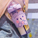 Kawaii Animal Dual Sipper Bottle