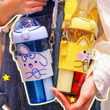 Kawaii Animal Dual Sipper Bottle