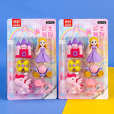 Cute Princess & Unicorn Eraser Set