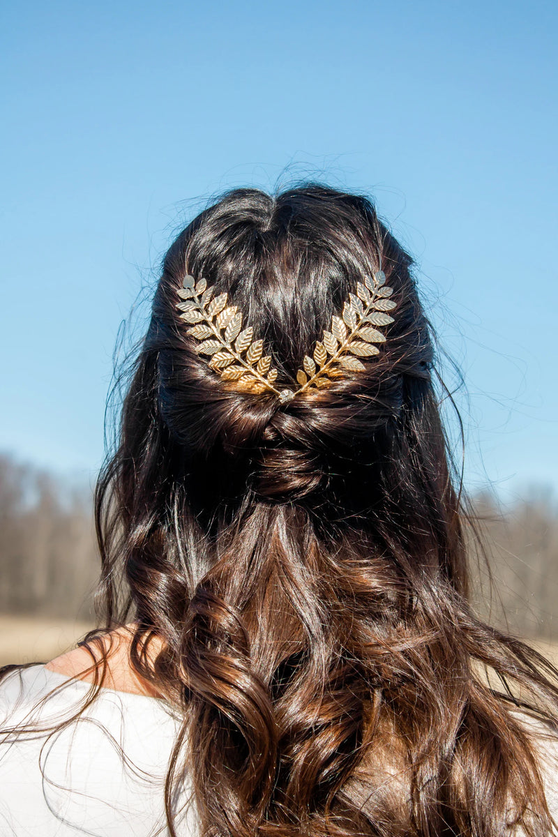 Leaf Hair Brooch