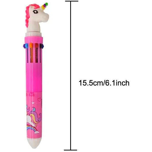 Unicorn 10 in 1 Pen - Ball Point - Random Colour