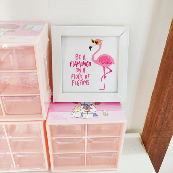 Flamingo Desk/Wall Frame