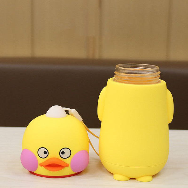 Kawaii Duck Children Glass Cup /Bottle