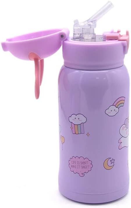 Insulated 2in1 Unicorn Water Bottle - Purple