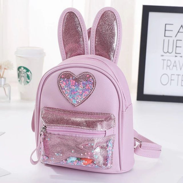 Bunny kids Heart Sequin backpack
