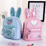 Bunny kids Heart Sequin backpack