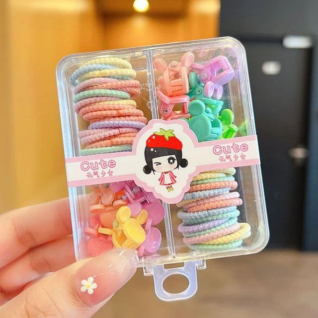 Cute Candy Hair Ties with Clips