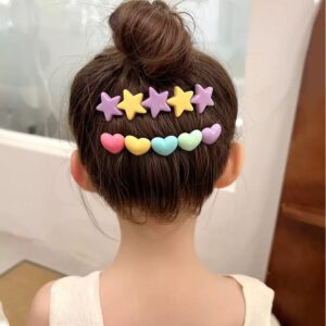Cute Heart And Star Hair Comb Clip