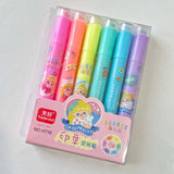 Cute Cartoon Highlighter with Stamp Art